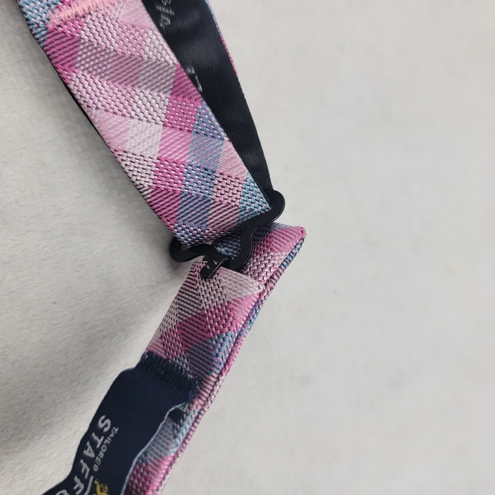 NWT & NWOT set of 2 Stafford plaid adjustable bowties